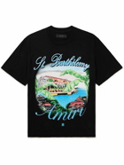 AMIRI - Eden Rock Logo-Print Cotton-Jersey T-Shirt - Black