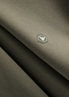 Emporio Armani Logo Stretch-cotton Sweatshirt Khaki
