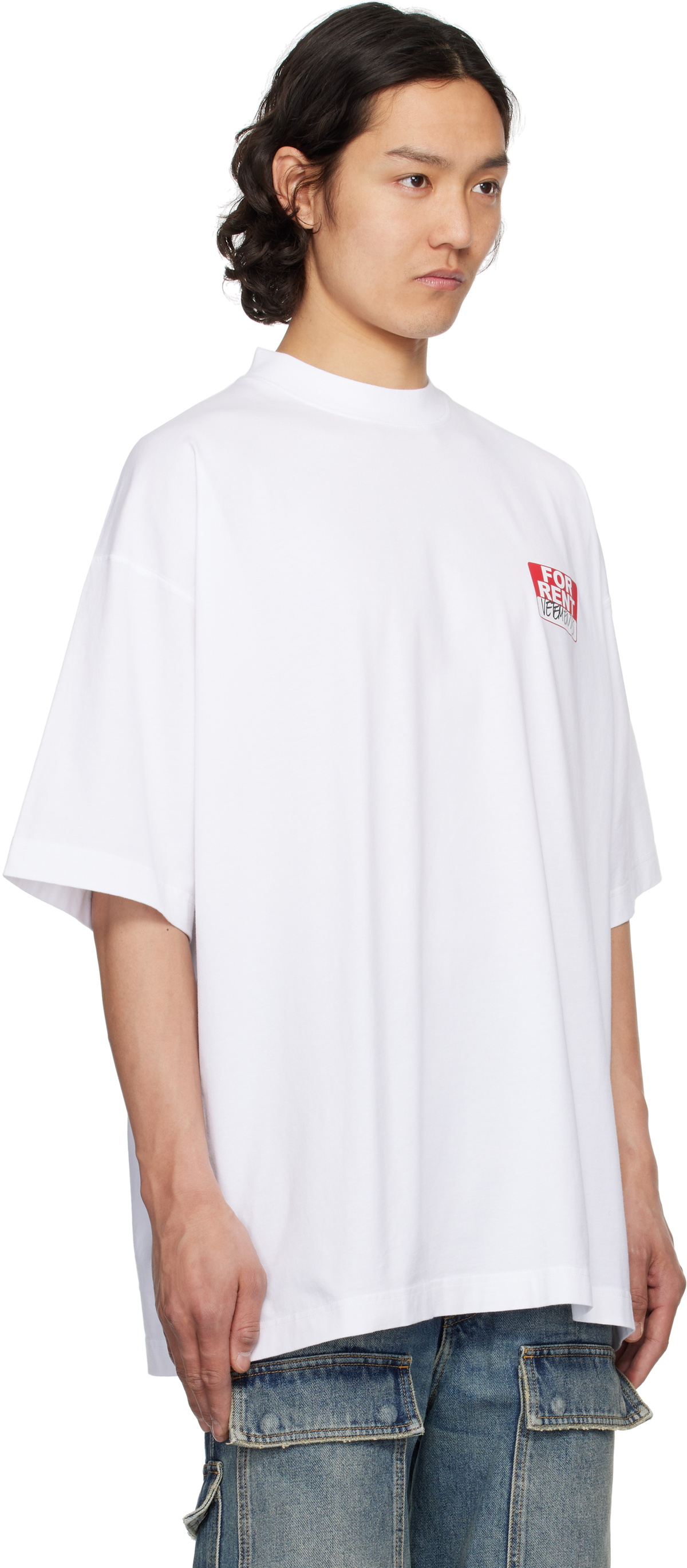 服/ファッション Vetements White 100% Pro Standard Tee 24858842_55193123_600.jpg