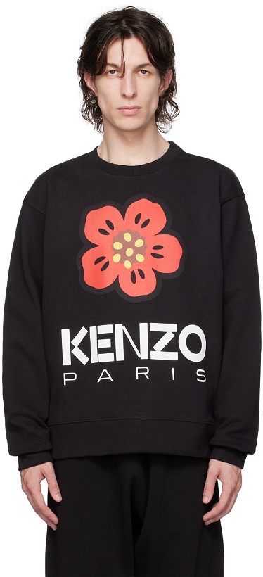 Photo: Kenzo Black Kenzo Paris Boke Flower Sweatshirt