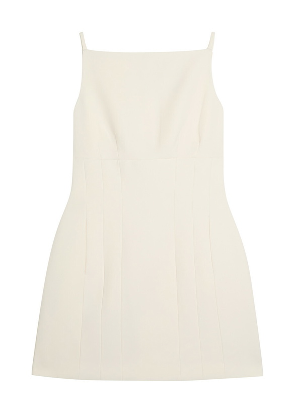 Photo: Roland Mouret Light Crepe Strap Mini Dress Cream