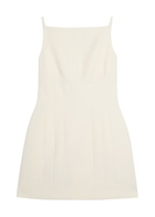 Roland Mouret Light Crepe Strap Mini Dress Cream
