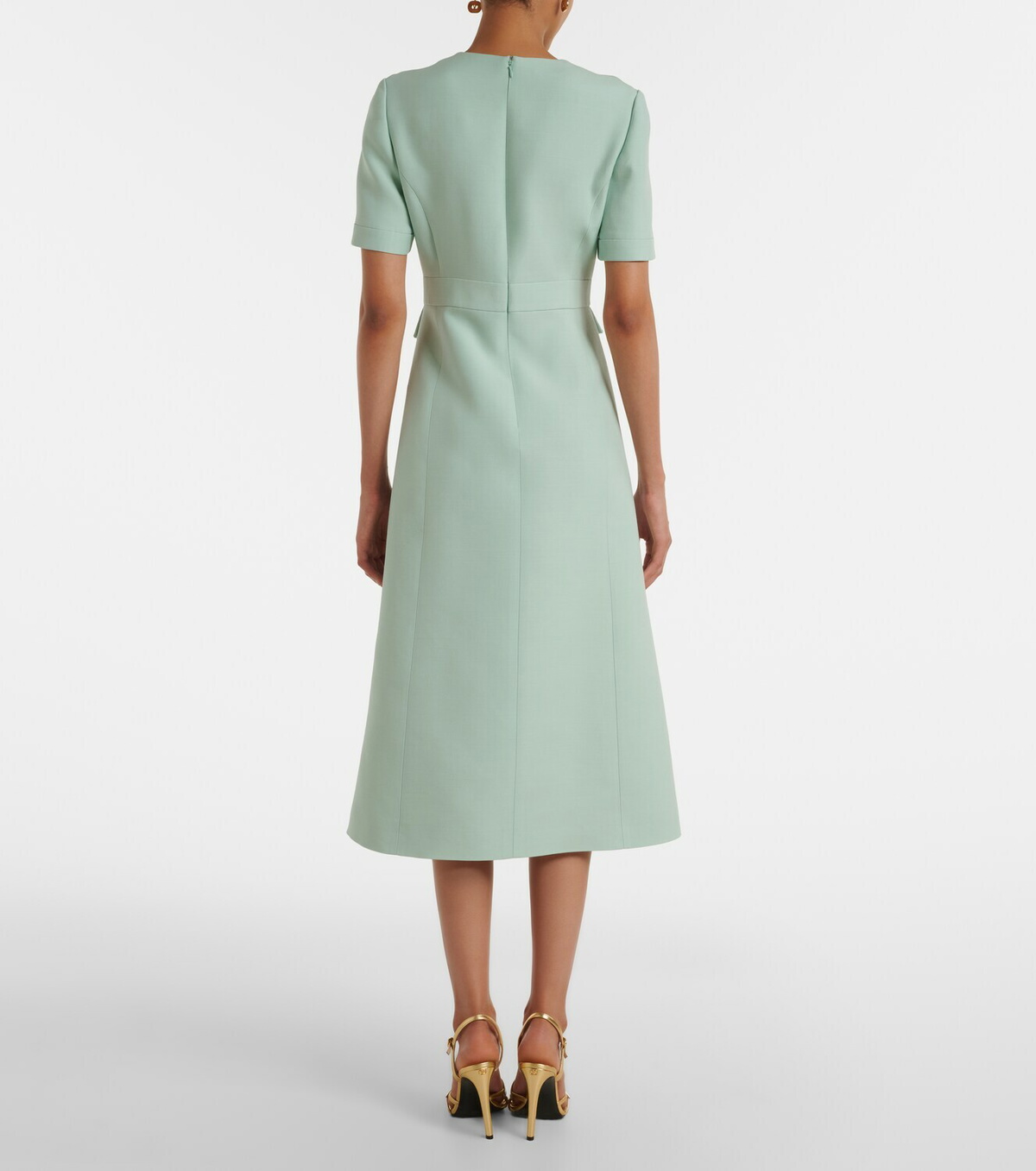 Valentino Crepe Couture VGold midi dress