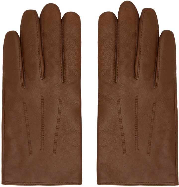 Photo: Hugo Brown Leather Gloves