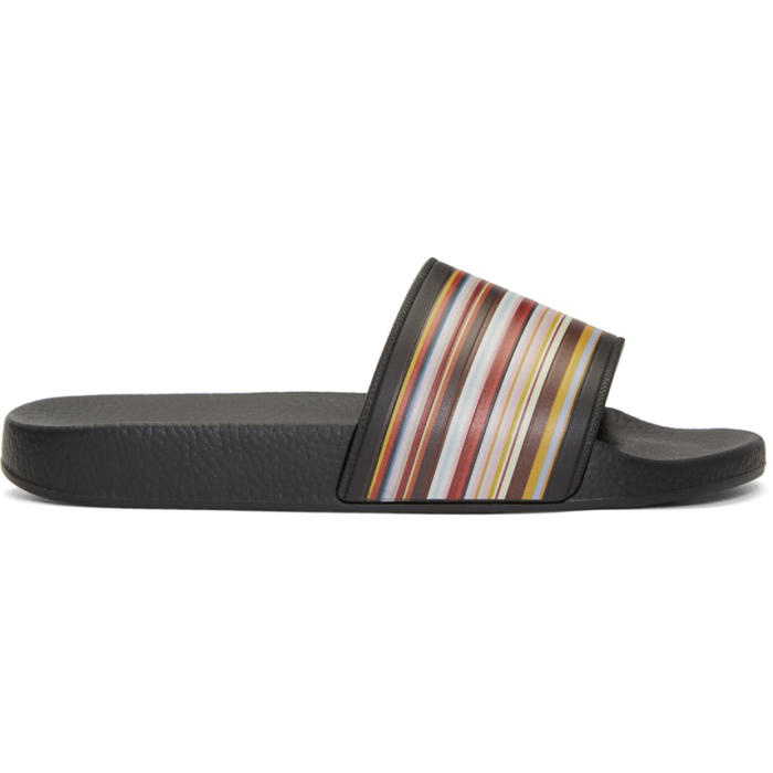 Photo: Paul Smith Multicolor MultiStripe Slides 