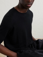 William Lockie - Virgin Wool T-Shirt - Black