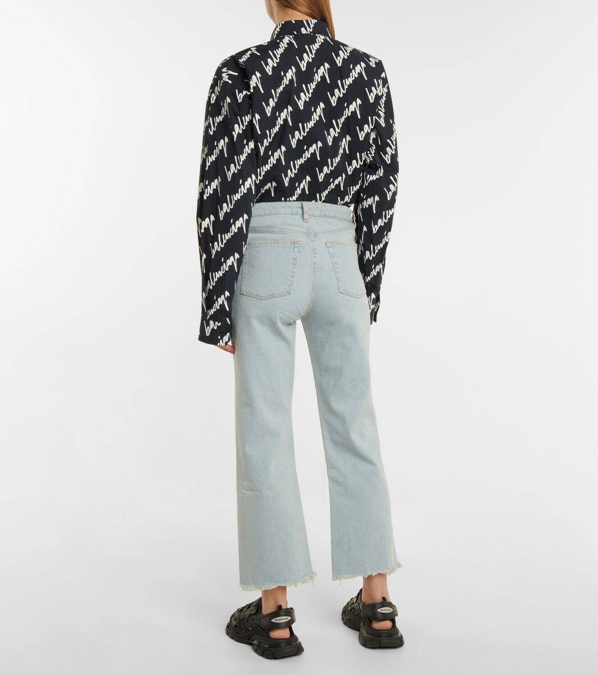 3x1 N.Y.C. Emma Sneaker high-rise flare jeans