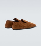 Bottega Veneta Palazzo Intrecciato suede loafers