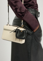 Tory Burch Romy Bucket Grained Leather key fob - Black - One Size