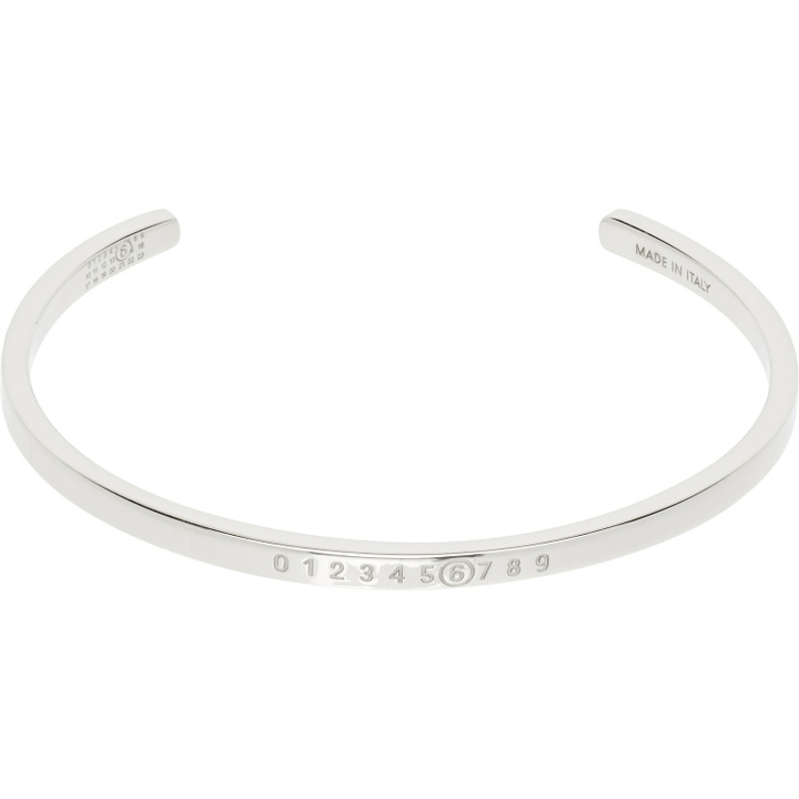 Photo: MM6 Maison Margiela Numeric Minimal Signature Cuff Bracelet