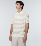 Brunello Cucinelli - Striped cotton polo shirt