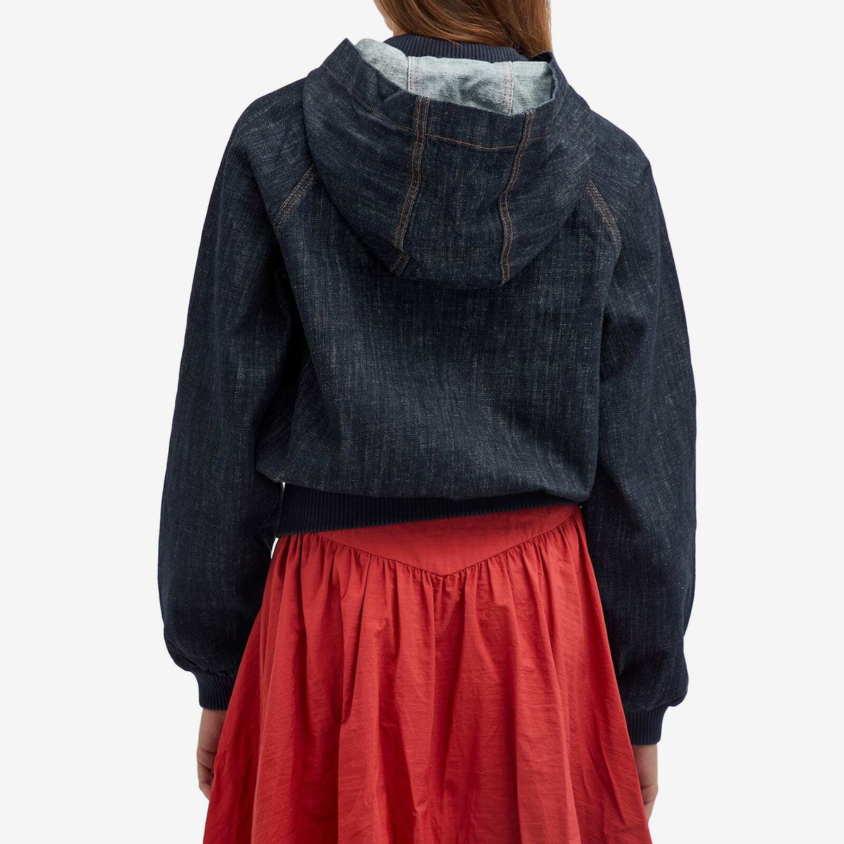 Peachy Den Women's Gigi Denim Jacket in Rinse