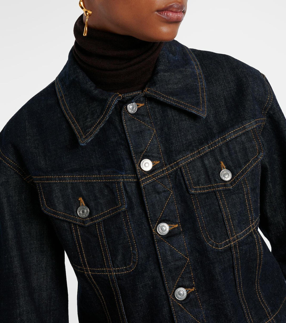 Victoria Beckham Cropped denim jacket
