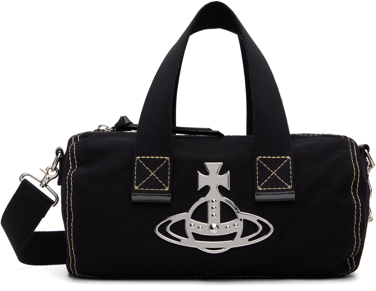 Vivienne Westwood Black Paul Cylinder Crossbody Bag