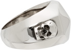 Alexander McQueen Silver Skull & Stud Ring