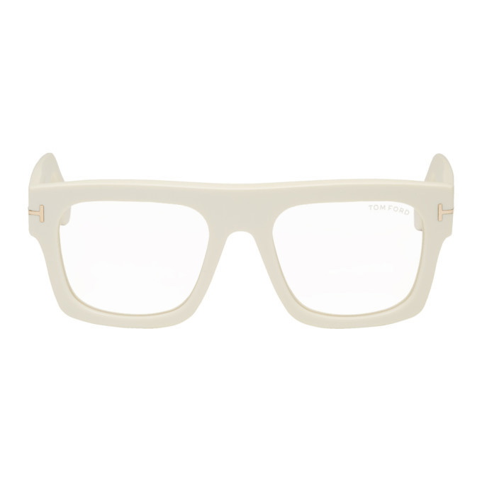 Photo: Tom Ford White Blue Block Fausto Glasses