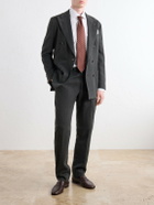 Brioni - William Striped Cotton-Twill Shirt - White