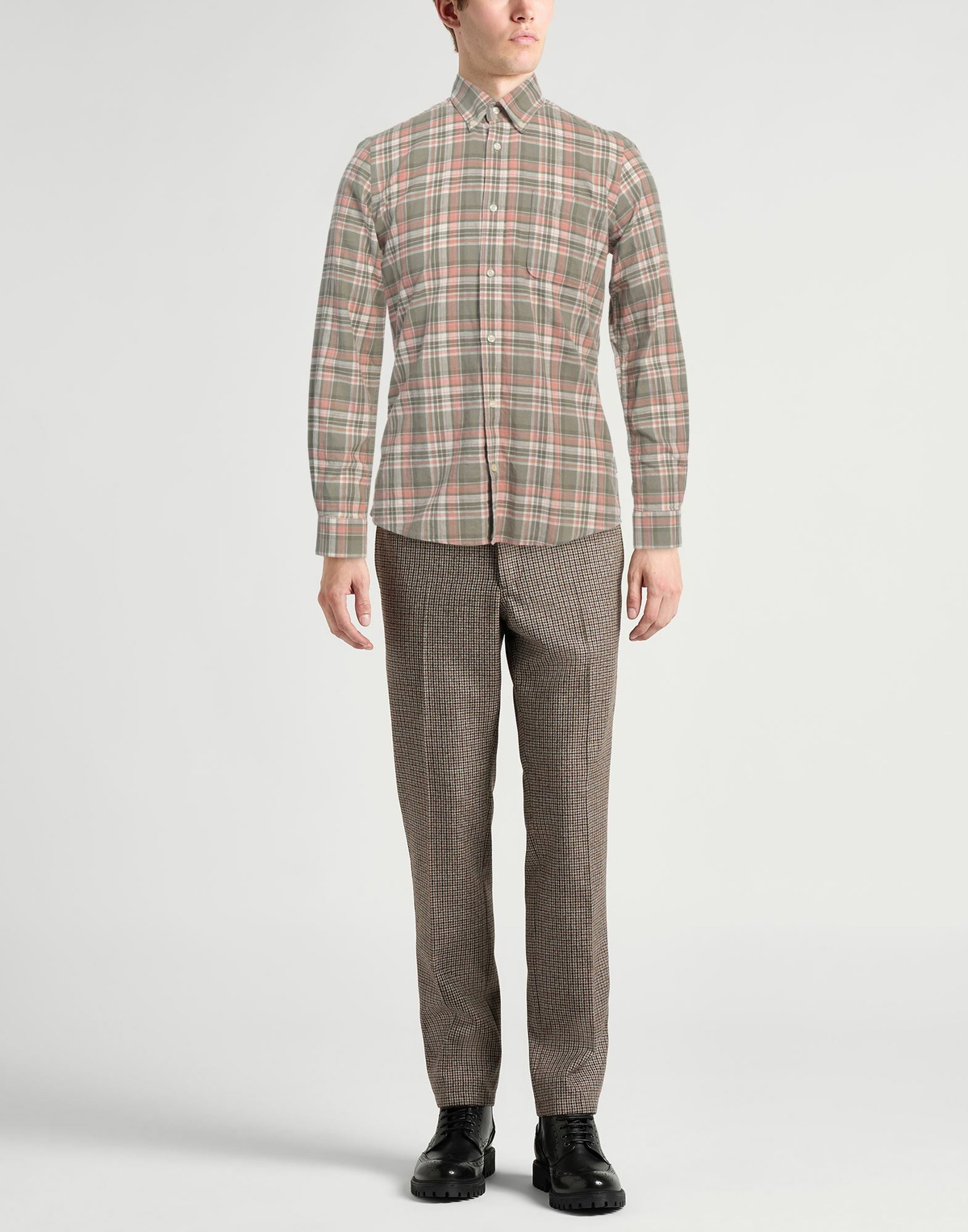 Barbour Mens Shirt in Sage green