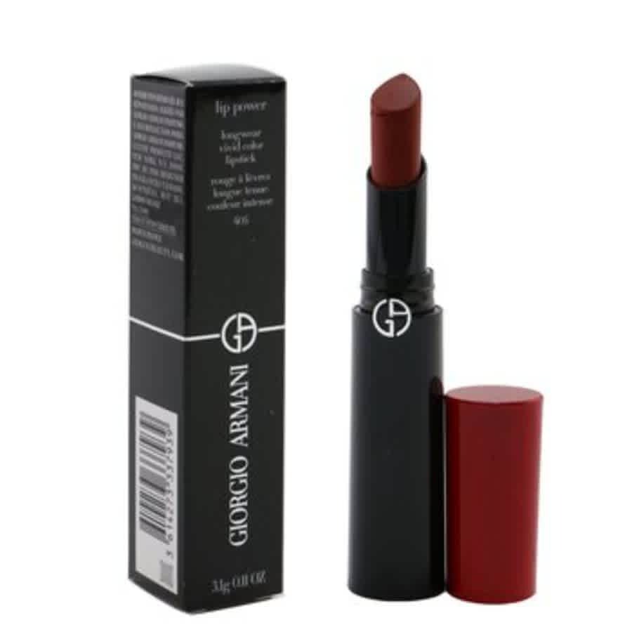 Giorgio Armani Ladies Lip Power Longwear Vivid Color Lipstick 0.11 oz # 405 Sultan Makeup 3614273337939