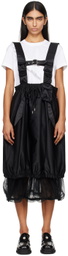 Noir Kei Ninomiya Black Pinafore Midi Dress