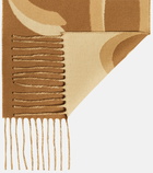 Loewe Logo wool and cashmere scarf