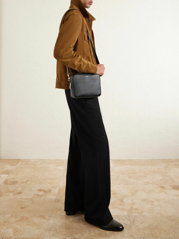 Photo: SAINT LAURENT - Small Full-Grain Leather Messenger Bag