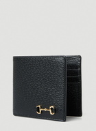 Horsebit Bifold Wallet in Black