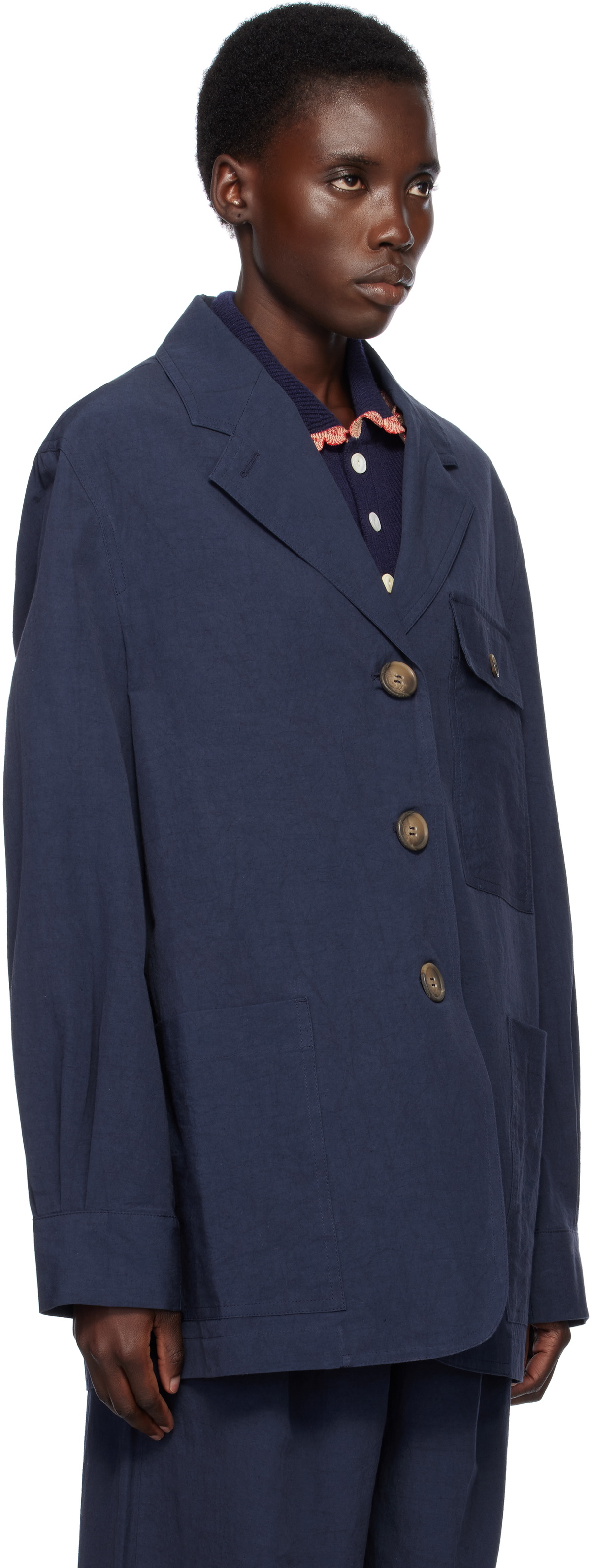 Caro Editions Navy Frederik Jacket