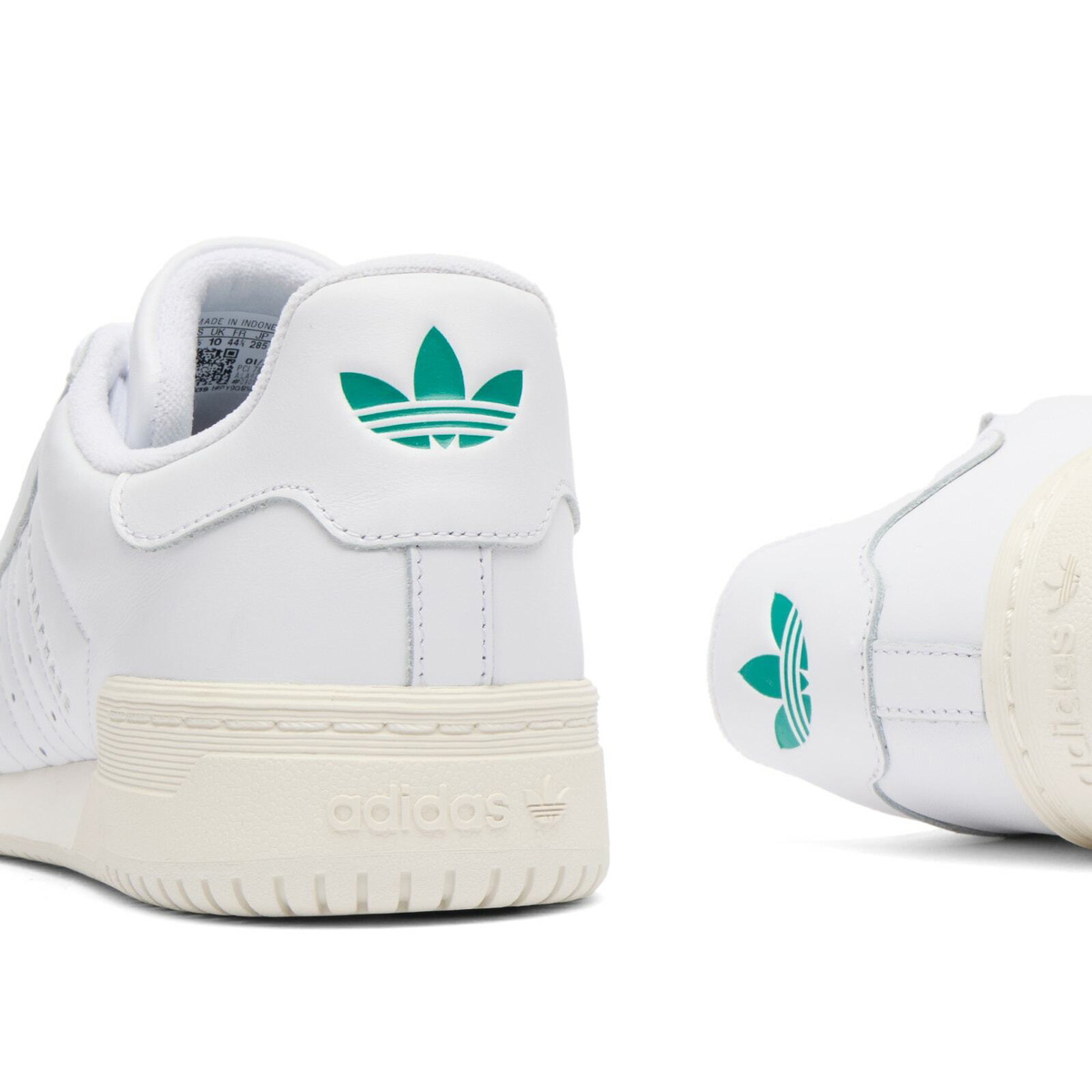 Adidas Men's Powerphase Sneaker in White/Green/Off-White