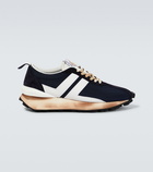 Lanvin - Bumpr suede-paneled mesh sneakers