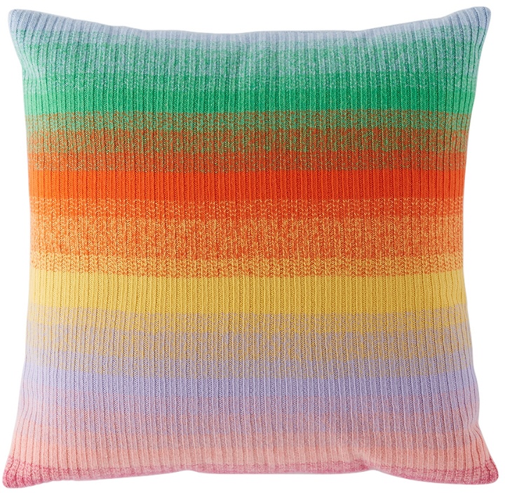 Photo: The Elder Statesman Multicolor Morphe Stripe Square Pillow