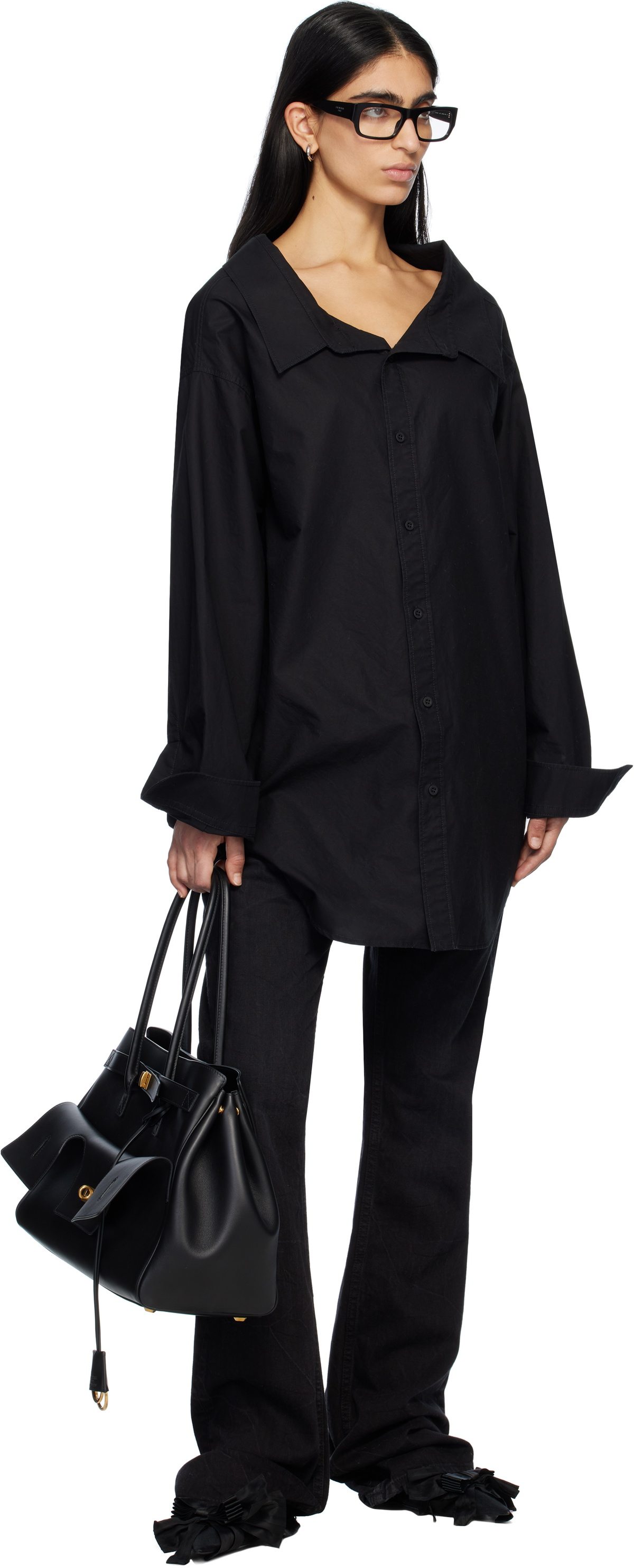Balenciaga Black Bel Air Medium Carry All Bag Balenciaga