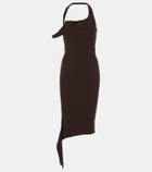Courrèges Undressed ribbed-knit midi dress