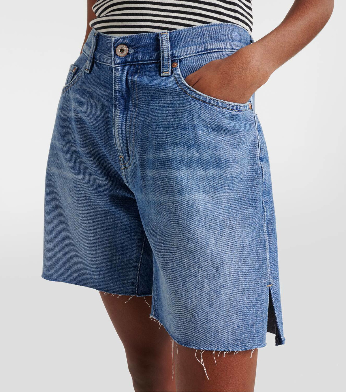 AG Jeans Ex-Boyfriend denim Bermuda shorts