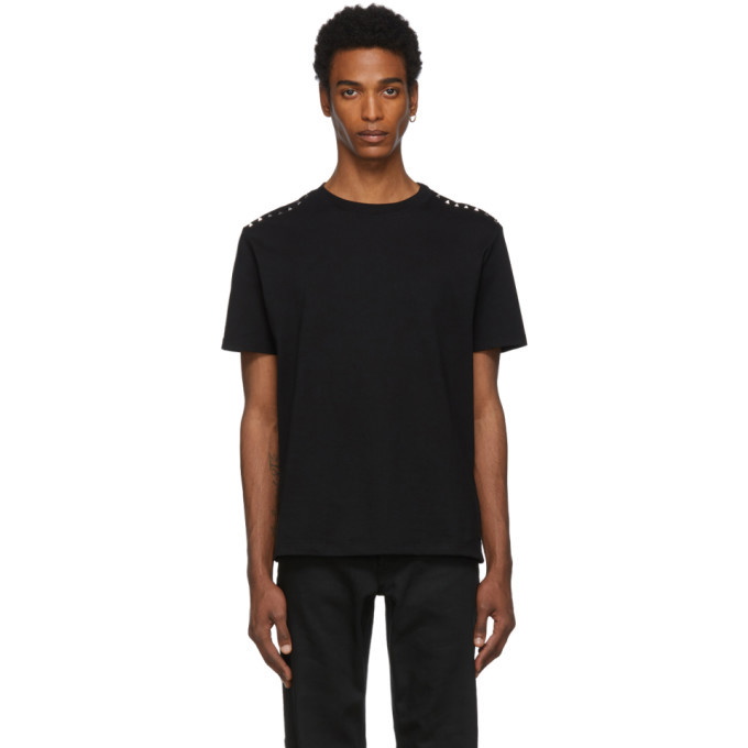 Photo: Valentino Black Shoulder Rockstud T-Shirt