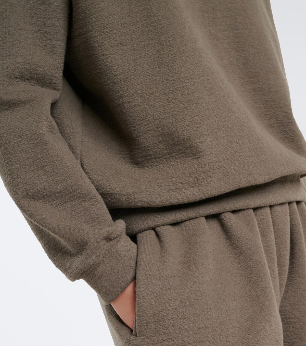 Magda Butrym Cotton-blend fleece polo sweater
