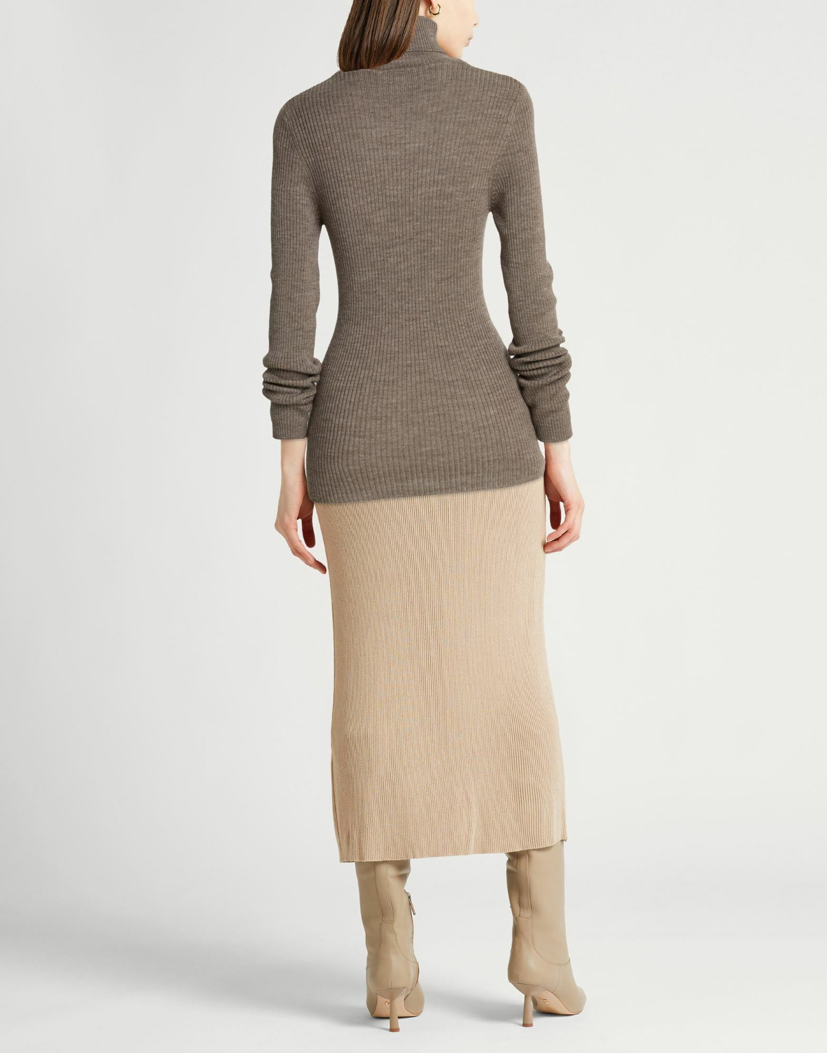 Crossley Womens Turtleneck Taupe