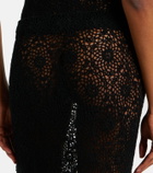 Nili Lotan Nika crochet cotton maxi skirt