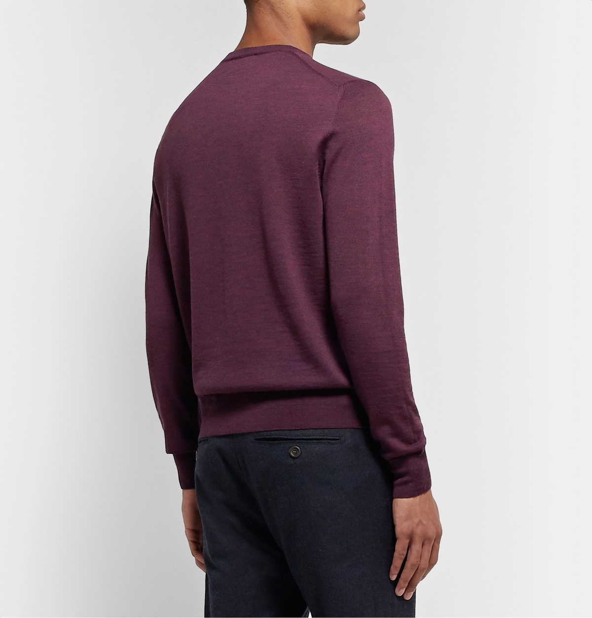 CANALI hot Mélange Wool Blend Sweater