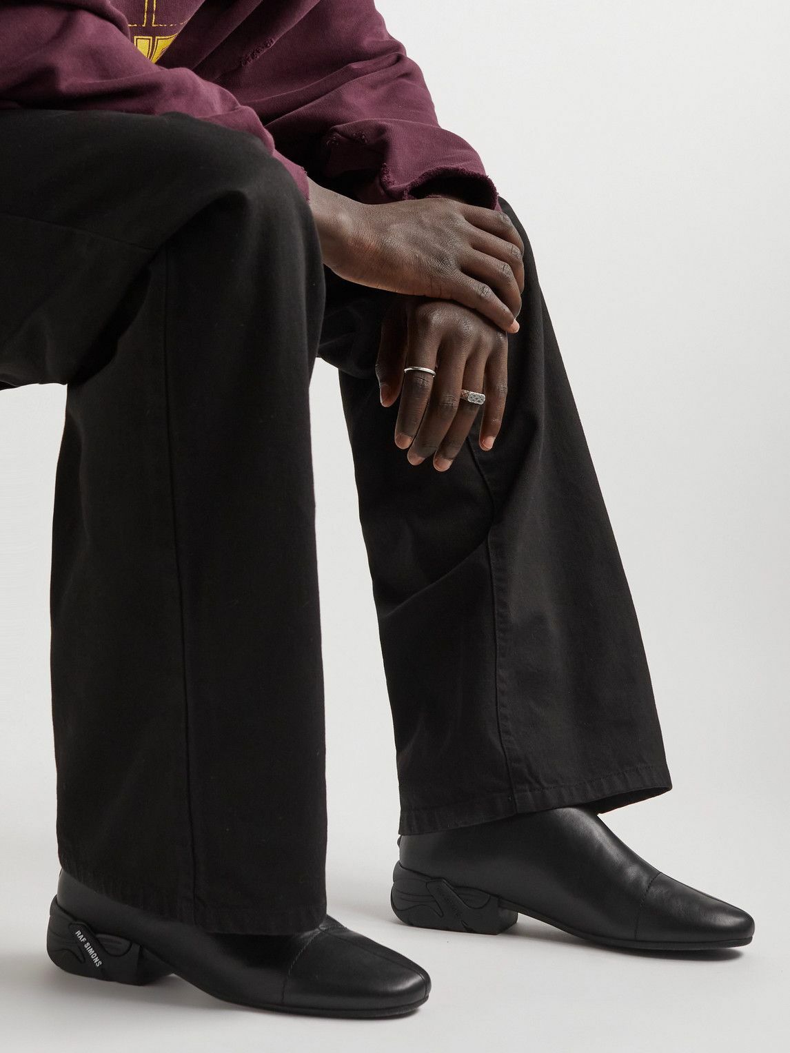Raf Simons - Solaris Leather Chelsea Boots - Black Raf Simons