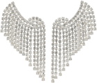 Magda Butrym Silver Crystal Fringe Earrings