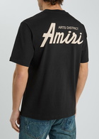 Amiri City Logo-print Cotton T-shirt Black