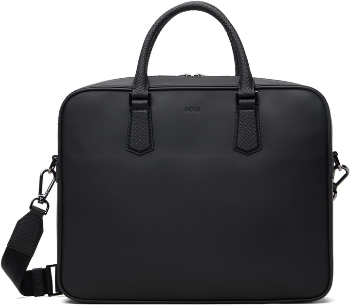 Photo: BOSS Black Double B Monogram Trim Briefcase