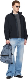 Stone Island Blue 9200010 Coated Nylon Metal ECONYL Backpack