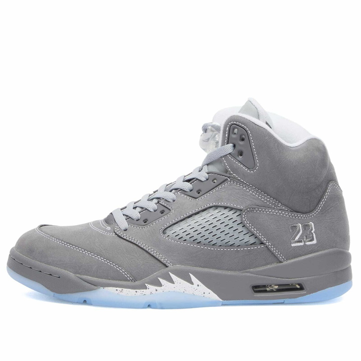 Photo: Air Jordan Men's 5 Retro Sneaker in Graphite/White/Grey