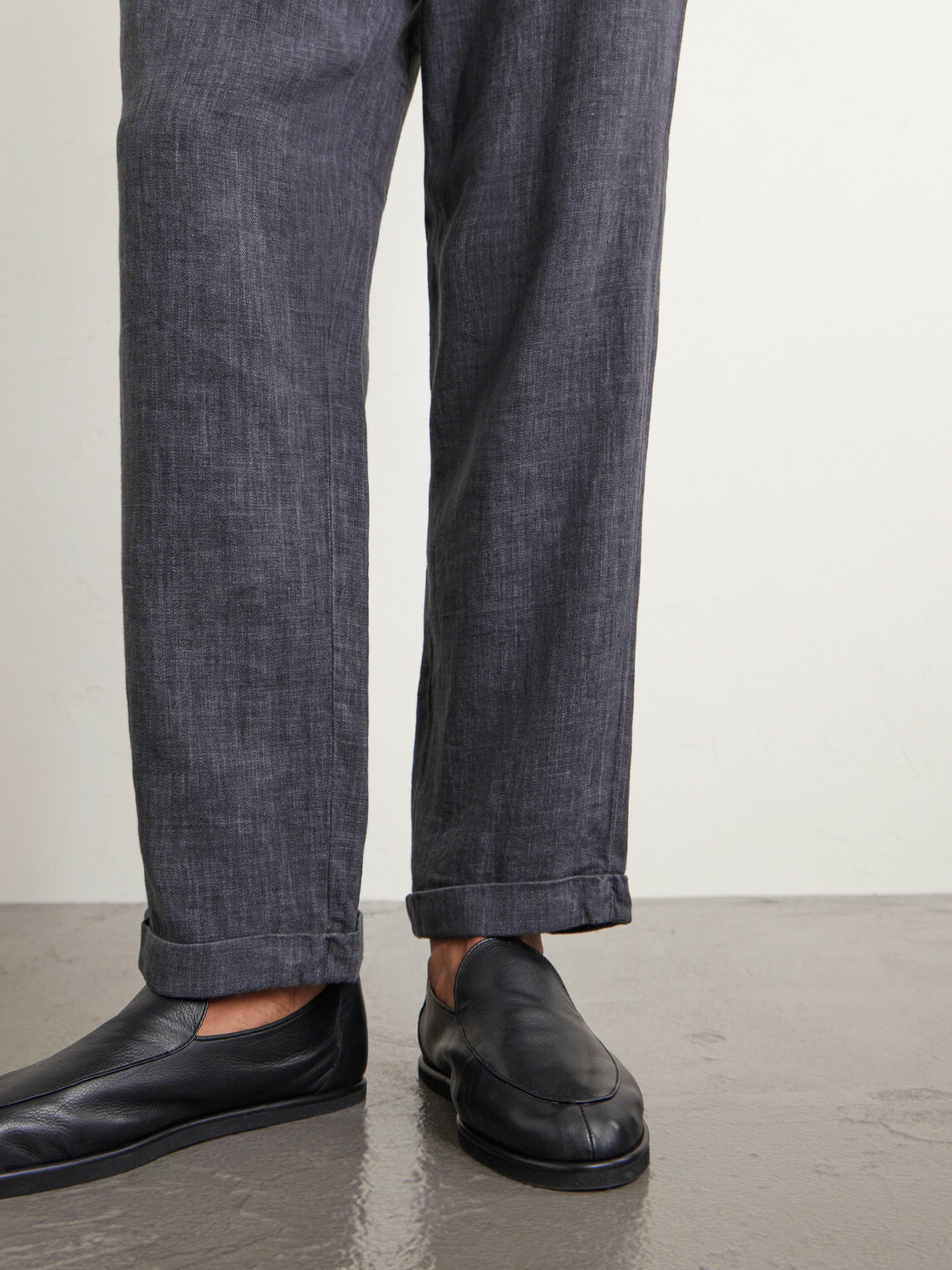 Barena - Cropped Tapered Pleated Linen-Blend Suit Trousers - Gray