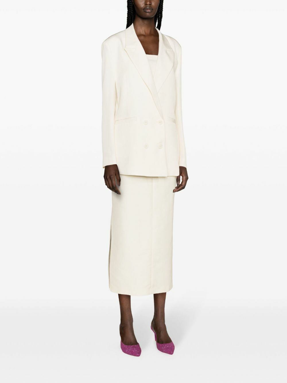 GAUGE81 Neutral Vidal Double-Breasted Blazer