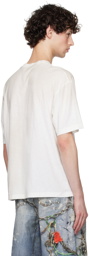Acne Studios White Printed Logo T-Shirt