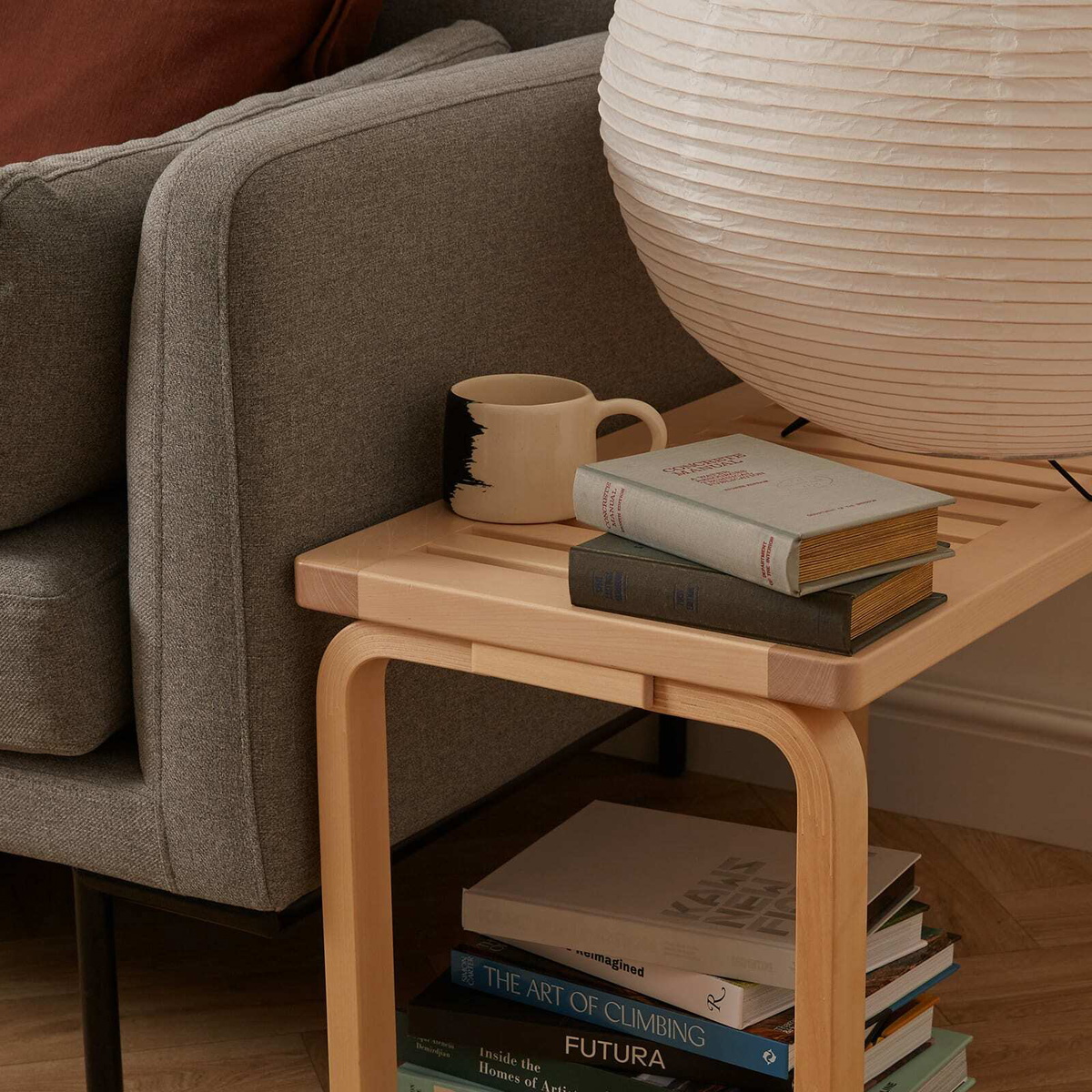 Puebco Empty Book Storage Box - Concrete Manual in Light Grey 