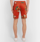 Paul Smith - Slim-Fit Printed Cotton-Blend Shorts - Red